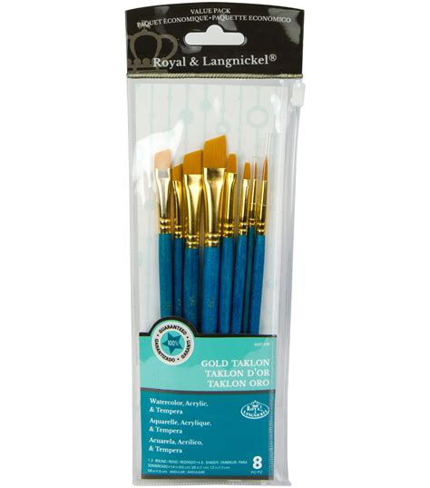 Royal Langnickel Pc Brush Set Gold Taklon Joann