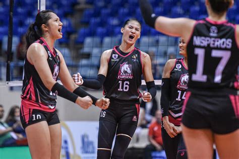 Pvl Dindin Santiago Manabat Lifts Akari Past Chery Tiggo Anew Inquirer Sports