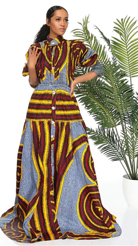 Sita African Print Kimono African Print Kimono Print Kimono Dress