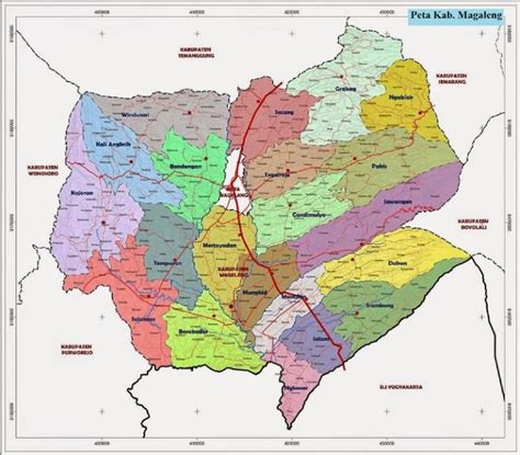 Peta Kabupaten Magelang Lengkap Gambar HD dan Keterangannya