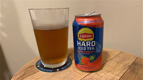 Lipton Hard Iced Tea Strawberry Flavored Youtube