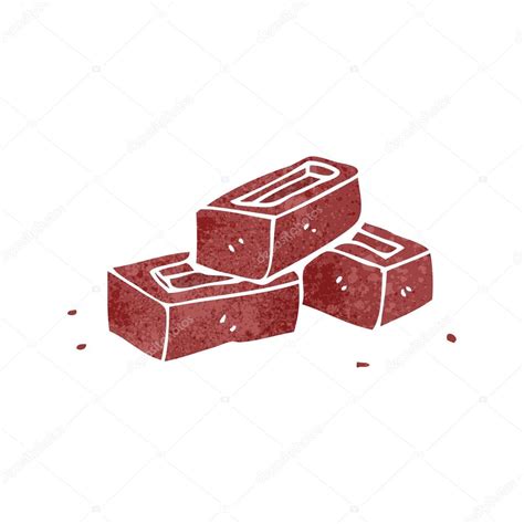 Retro Cartoon Pile Of Bricks — Stock Vector © Lineartestpilot 28985883