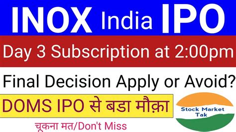 INOX India IPO INOX India IPO GMP Today Inox India IPO Review