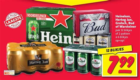 Heineken Hertog Jan Grolsch Bud Of Warsteiner Aanbieding Bij Nettorama