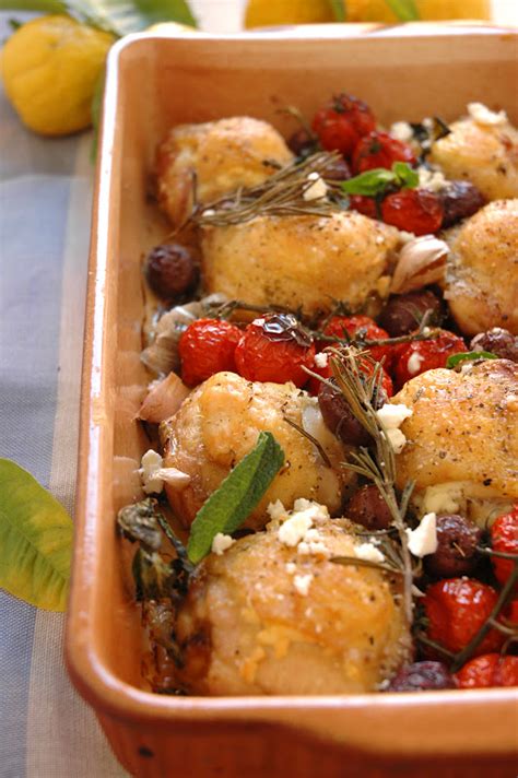 Mediterranean Chicken With Feta And Olives