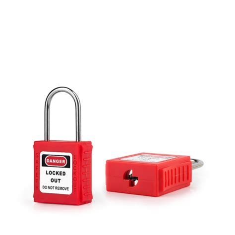 Jual Onebiz Thin Steel Shackle Safety Padlock Red Ob