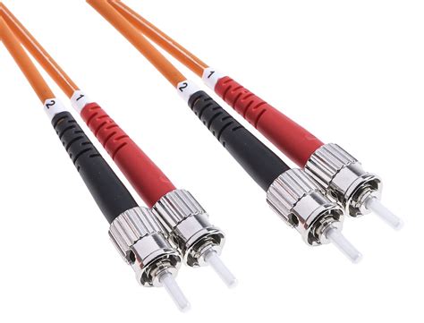Rs Pro St To St Duplex Multi Mode Om1 Fibre Optic Cable 625125μm