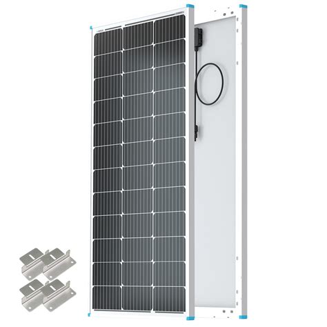 Renogy Solar Panel Watt Volt With Mounting Z Brackets High