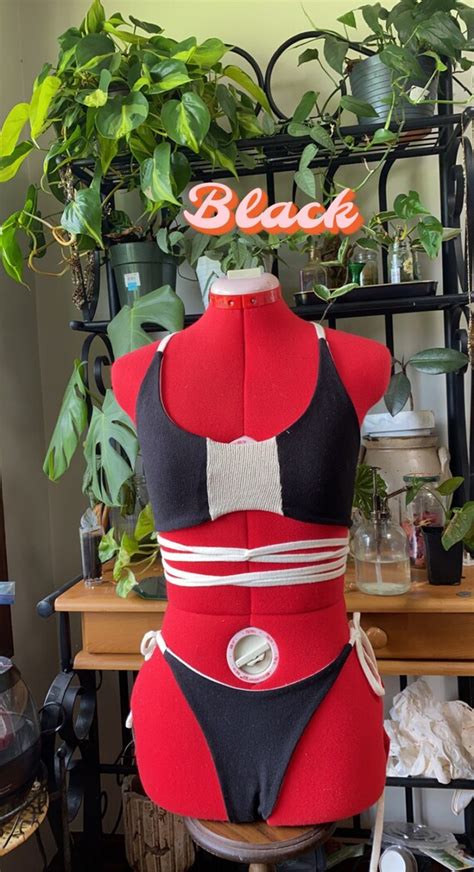 Hemp Peekaboo Bikini Etsy