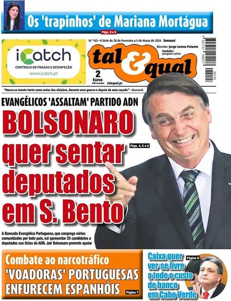 Capa Jornal Tal Qual Capa De Hoje