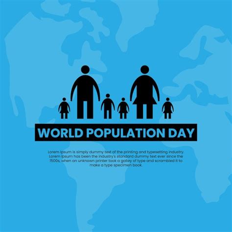 Premium Vector World Population Day Poster Design Vector