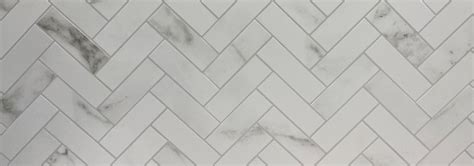 Herringbone Carrara Satin Mosaic Tile Depot