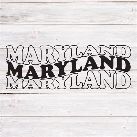Maryland Svg Png Pdf Love Maryland Svg Maryland Shirt Svg Etsy