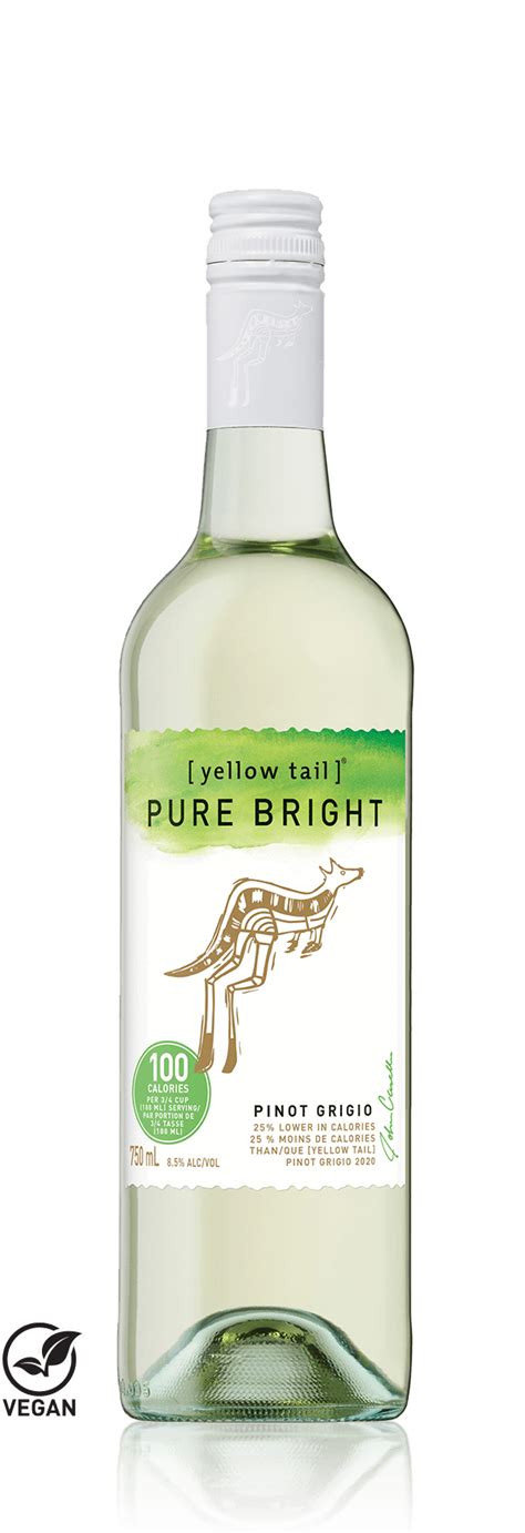 Pure Bright Pinot Grigio Yellow Tail Wines Canada