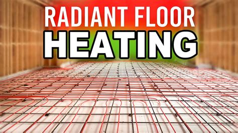 Radiant Floor Heating Installing Pex Tubing In Concrete Slab Youtube