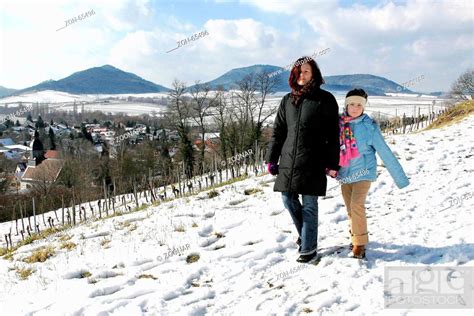 Spaziergang Im Schnee Stock Photo Picture And Rights Managed Image