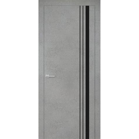 Sartodoors 24 In X 96 In 1 Panel Concrete Finished Solid Wood With