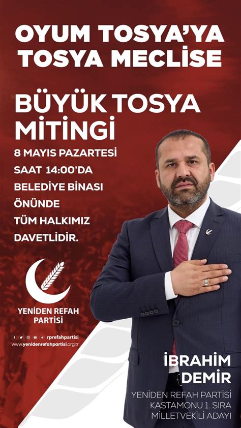 Yeniden Refah Partisi Kastamonu 1 Sıra Milletvekili adayı İbrahim