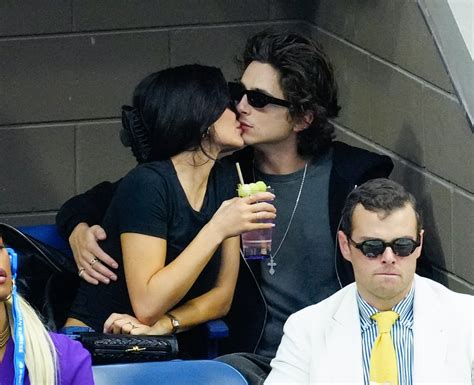 Kylie Jenner and Timothée Chalamet Kiss at US Open Photos POPSUGAR