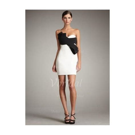 Sheath Column Strapless Sweetheart Short Mini Satin Cocktail Dress