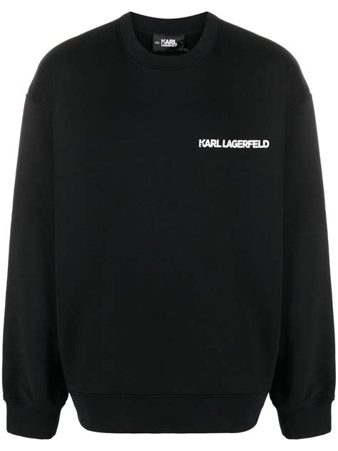 Karl Lagerfeld Ikon Outline 卫衣 黑色 Farfetch Cn