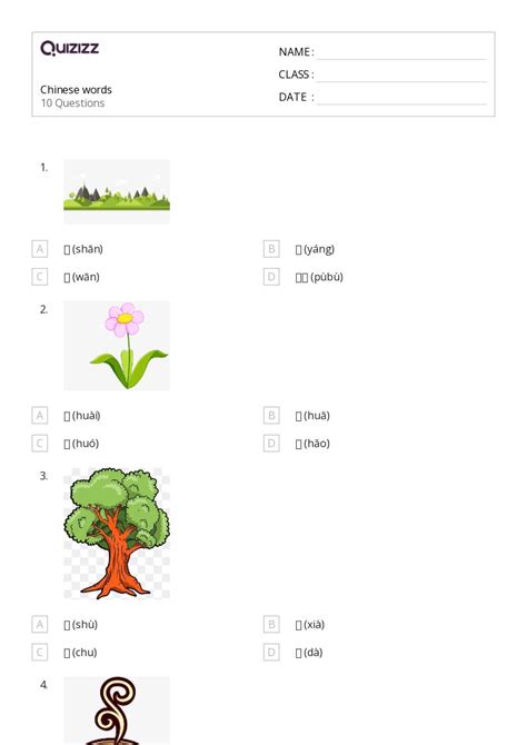 50 Chinese Worksheets On Quizizz Free And Printable