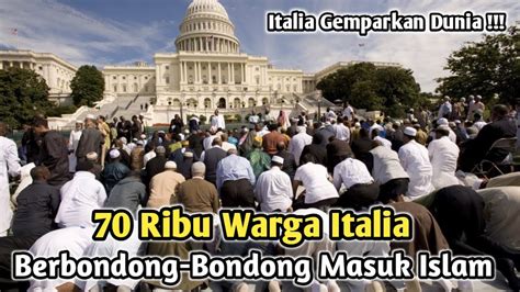 Italia Gemparkan Dunia 70 Ribu Warga Italia Berbondong Bondong Masuk