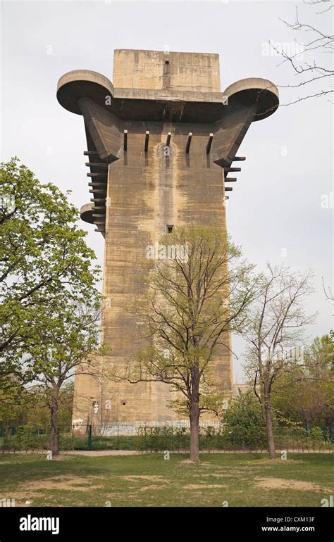 The massive L-Tower German World War Two anti-aircraft flak tower ...