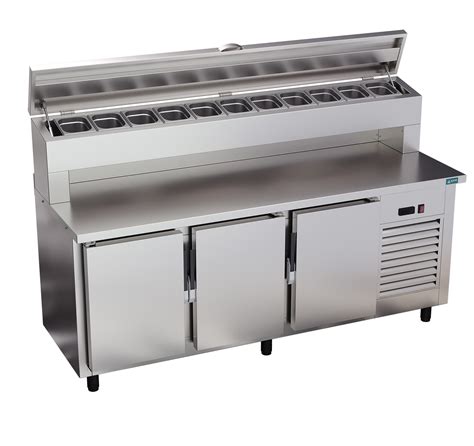 Balcão Refrigerado 3 Portas Condimentadora Em Aço Inox 220v Aço Rio