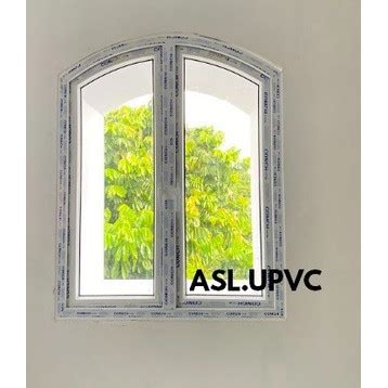 Jual Jendela Lengkung UPVC Conch Swing 2 Daun Lebar 100cm Include