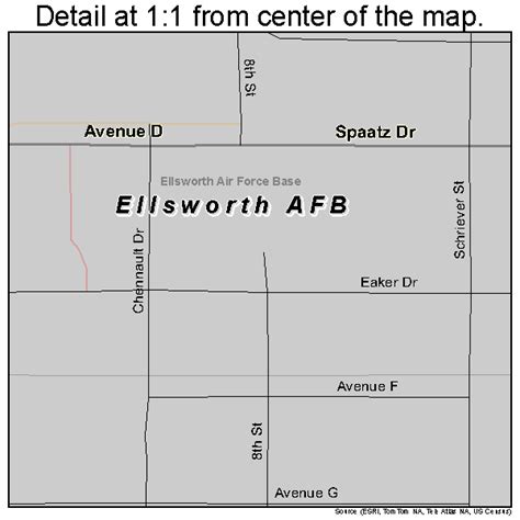 Ellsworth AFB South Dakota Street Map 4618980