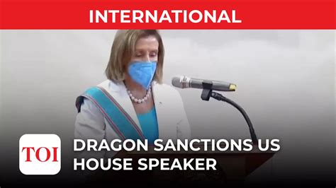 Nancy Pelosi China Sanctions Nancy Pelosi Over Taiwan Visit