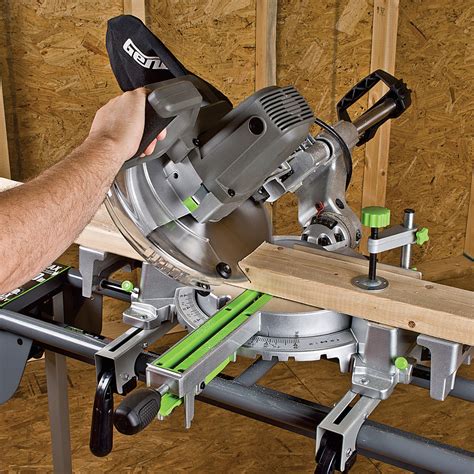 15 Amp 10 Sliding Compound Miter Saw With Laser Genesis Power Tools