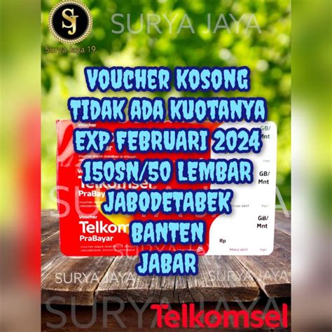 Voucher Kosong Telkomsel Per Ikat 150sn Lazada Indonesia