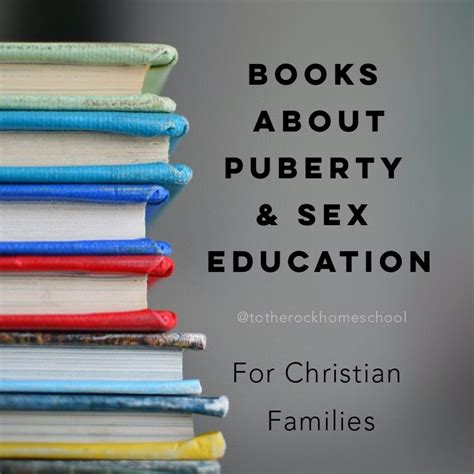 To The Rock Homeschool Books About Puberty And Sex Education For