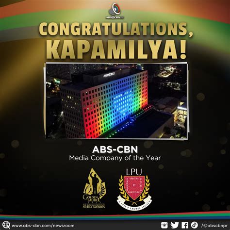 ABS CBN Wins Media Company Of The Year At The Golden Laurel 2023 For