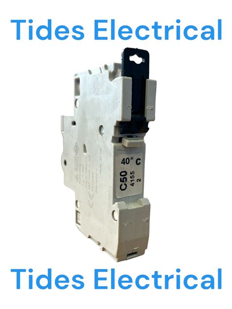 MEM Memshield 2 MCB 50 Type C 50A Single Pole Circuit Breaker