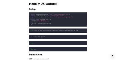 Nextjs Mdx Prism Codesandbox