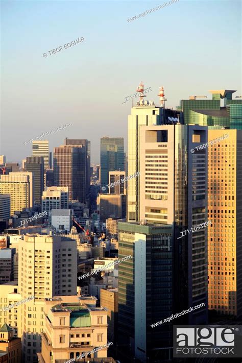 Japan, Tokyo, skyline, aerial view, , Stock Photo, Picture And Rights ...