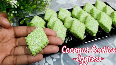 Eggless Coconut Cookies Resepi Biskut Kelapa Sedap Sukatan Cawan