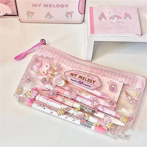 Kawaii Sanrio moja melodia piórnik Hello Kitty Cinnamoroll Kuromi