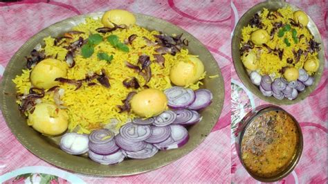 এক ৰইচ recipe মছল ৰইচ recipe Quick Egg Biryani in Cooker Anda