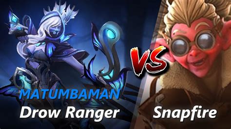 MATUMBAMAN Safelane Drow Ranger Vs Snapfire Marci First 10 Minutes