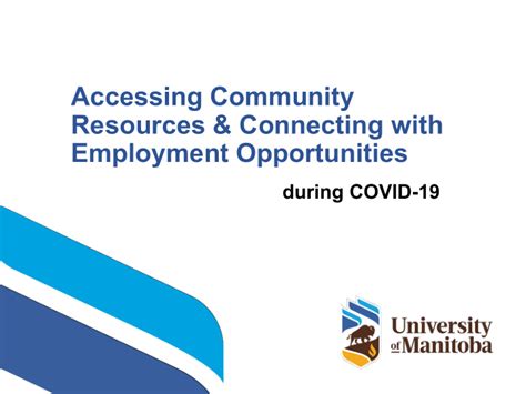 [ppt] Accessing Community Resources And Connecting With Employment