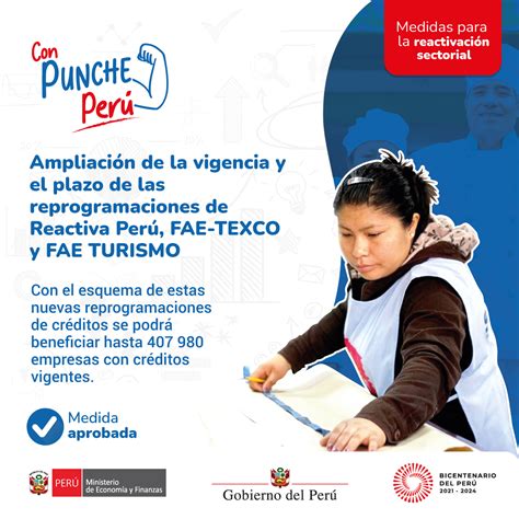 Plan de Reactivación Económica Con Punche Perú Campañas Ministerio