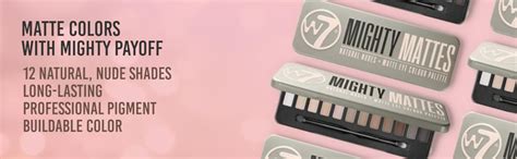W Mighty Mattes Eyeshadow Palette Natural Nude Colours Flawless Long Lasting Makeup