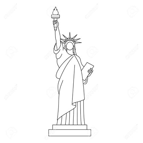 Liberty Statue Sketch At PaintingValley Explore Collection Of