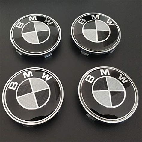 7pcs Bmw Black And White Emblem Bmw Wheel Center Caps Hub Capsx4 Bmw Emblem Logo Replacement For