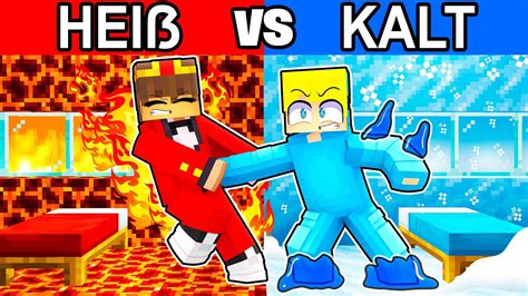 Hei Vs Kalt Haus Bau Challenge In Minecraft Youtube