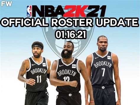 NBA 2K21 OFFICIAL ROSTER UPDATE 01.16.21 LATEST TRADE, TRANSACTIONS and ...